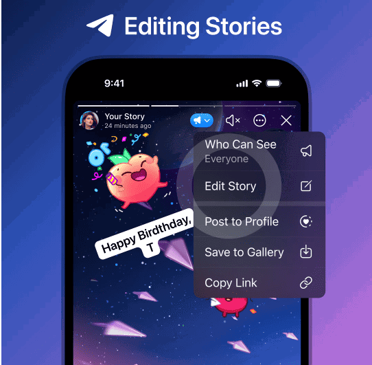 Telegram Stories. Stories Do Telegram