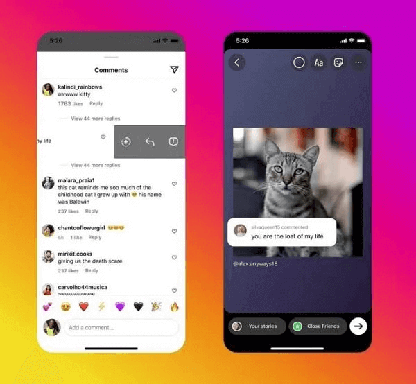 Testes do Instagram: Respostas em Vídeo a Comentários e Novo Adesivo de Signos em Desenvolvimento