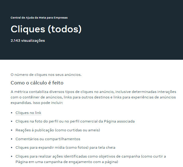 Cliques em Anúncios