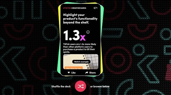 Cartões Criativos do TikTok